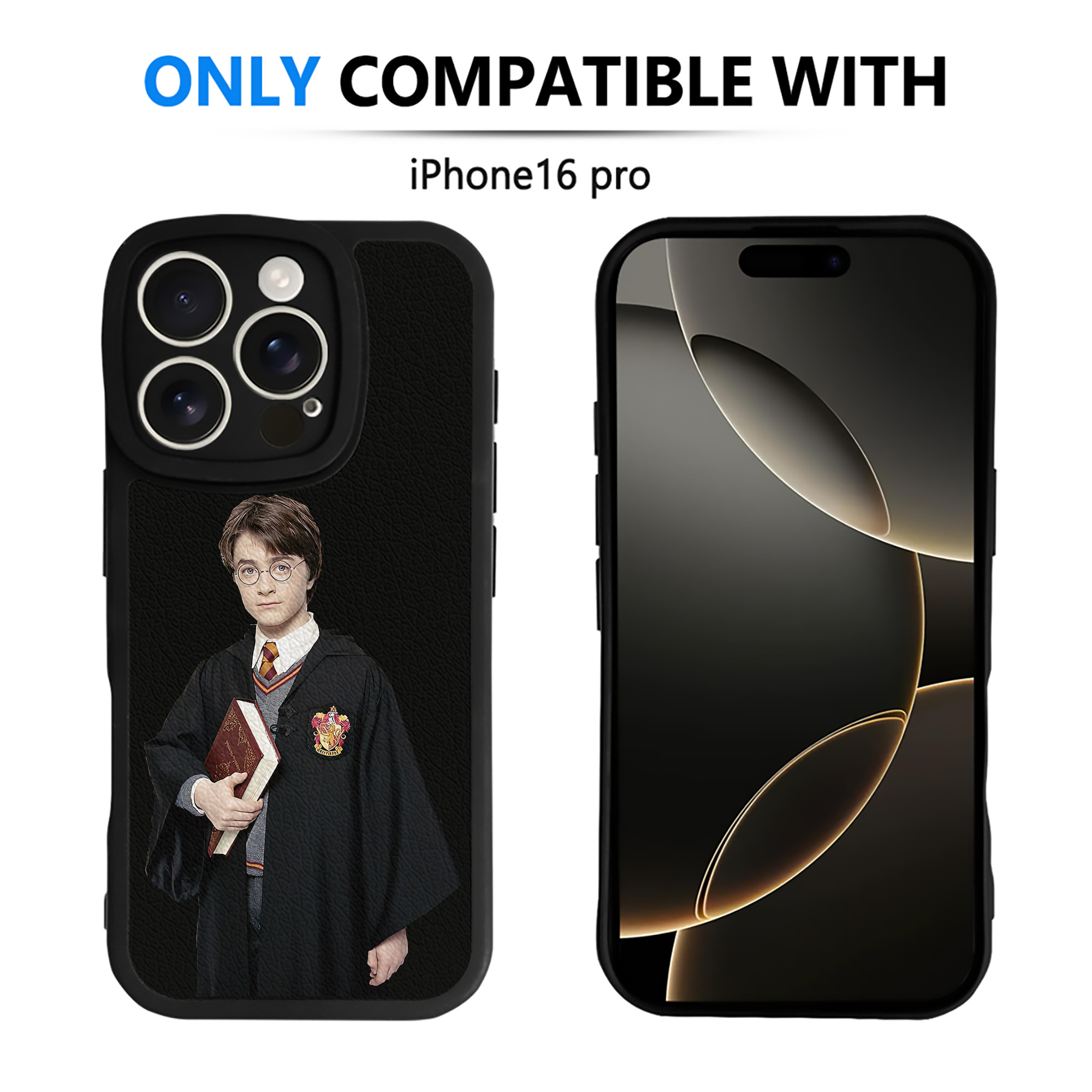 （画像用） Harry Potter ハリー・ポッターシリーズ 【iPhone 16シリーズ対応】シリコンスマホケース（レザー調） 材質：シリコン